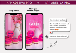 Imagem publicidade de APP de figurinhas